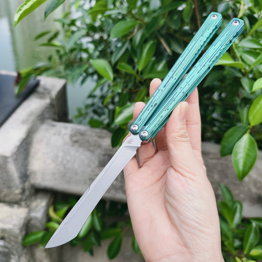 Baliplus Gaboon Balisong Clone Titanium Handle