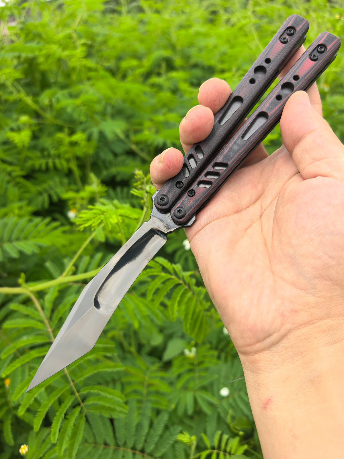 Titus Customize Replicant Special Edition Balisong Clone G10+Titanium Handle