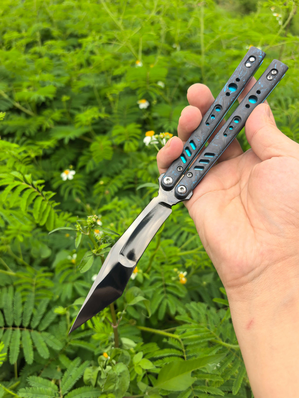 Titus Customize Replicant Special Edition Balisong Clone G10+Titanium Handle