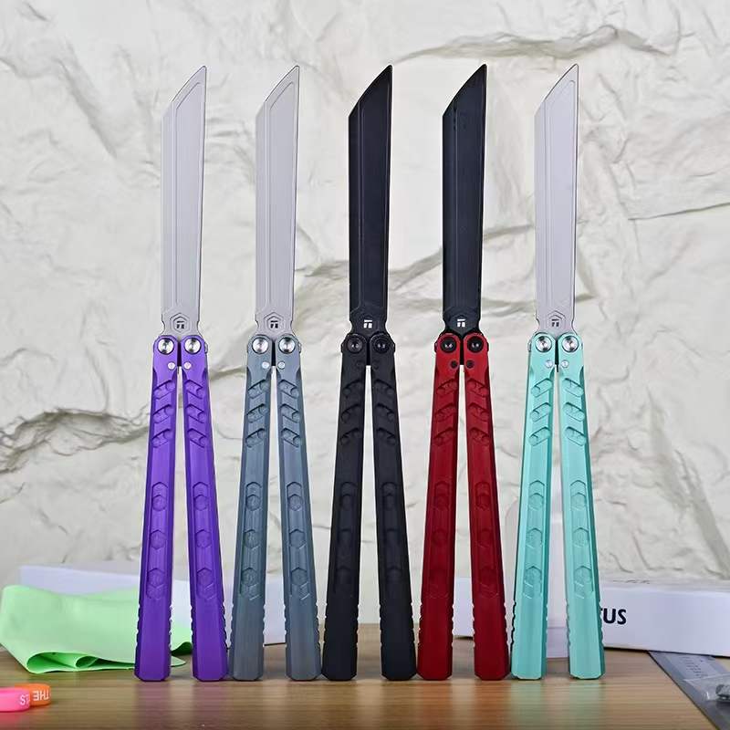 Titus Hex Balisong Clone 7075 Aluminum Handle Bushings System