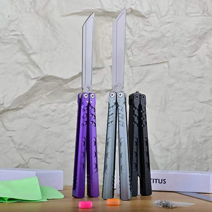 Titus Hex Balisong Clone 7075 Aluminum Handle Bushings System