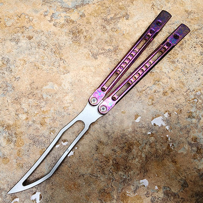 Theone Monarch V2 Balisong Clone Titanium Handle