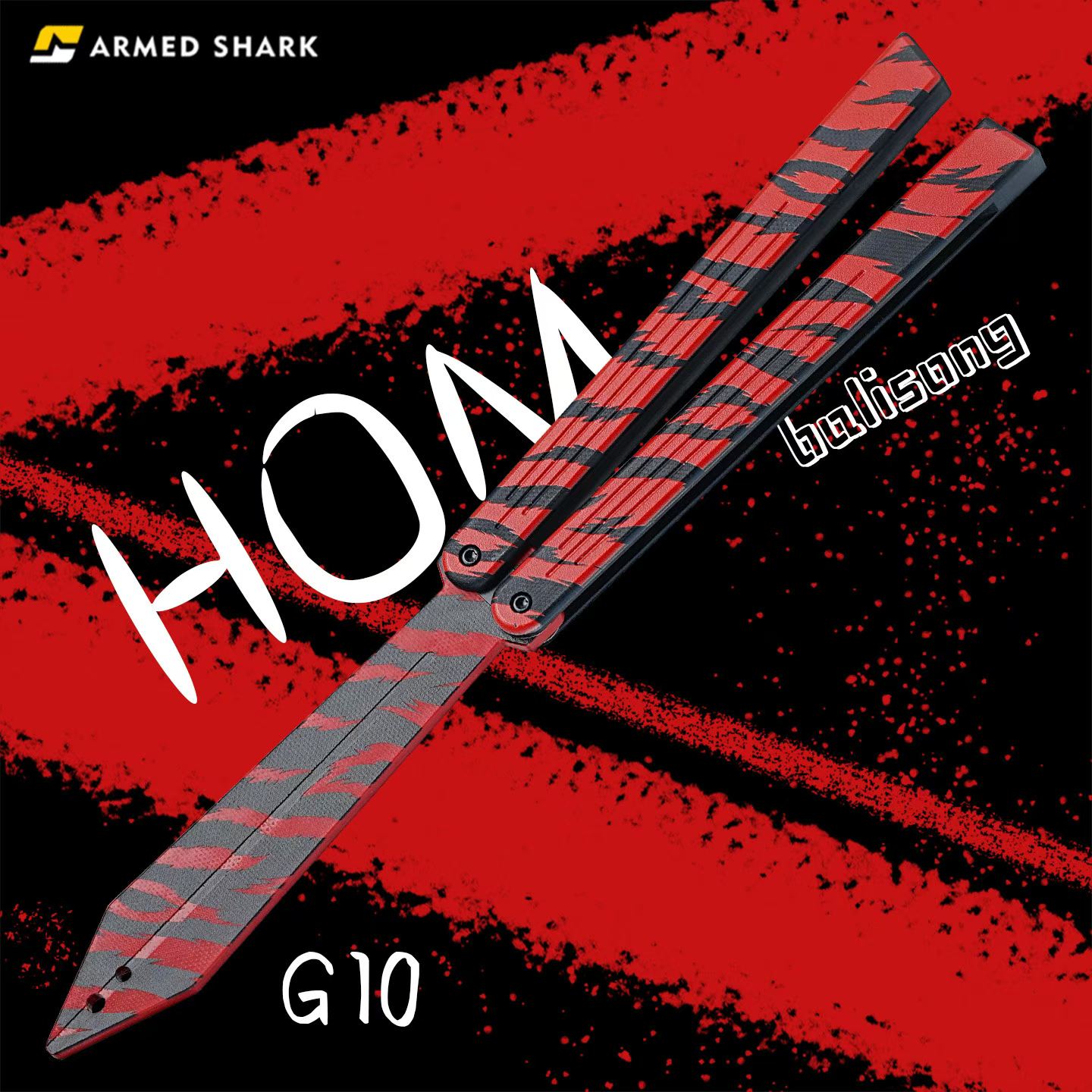 ARMED SHARK HOM G10ST Balisong Trainer Clone