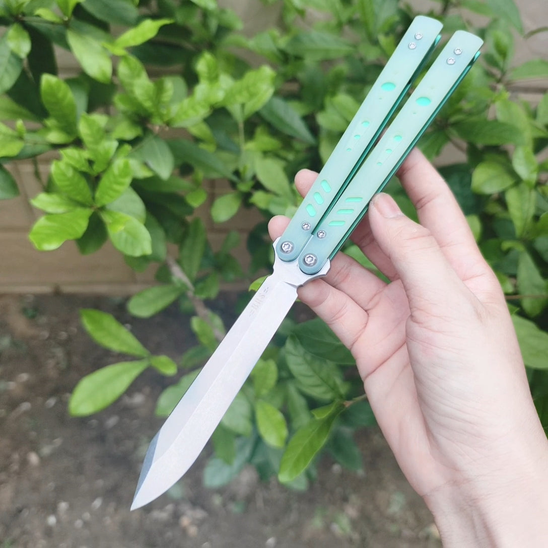 Baliplus Replicant (REP) Live Blade Balisong Clone G10+Titanium Handle
