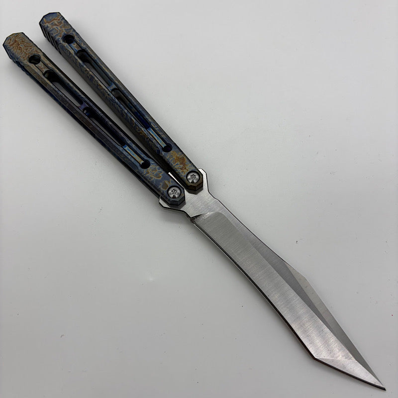 Theone Reaper Balisong Clone Titanium Handle