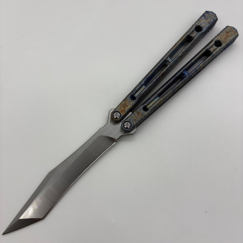Theone Reaper Balisong Clone Titanium Handle