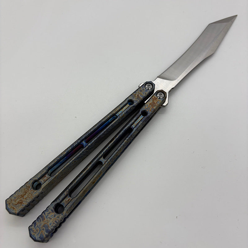 Theone Reaper Balisong Clone Titanium Handle