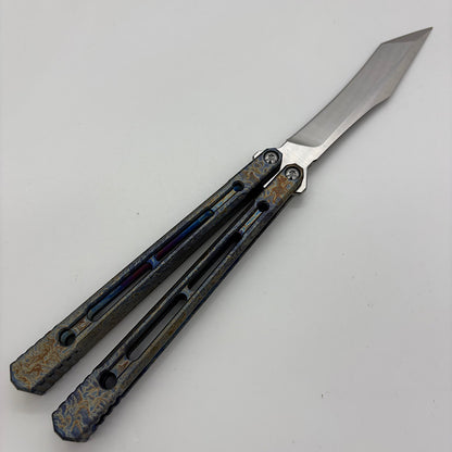 Theone Reaper Balisong Clone Titanium Handle