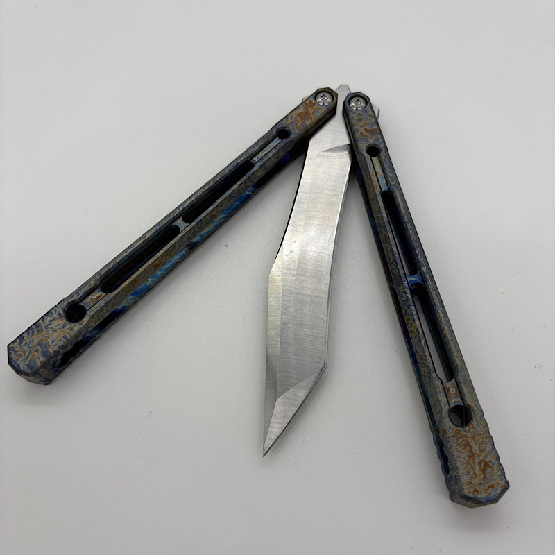 Theone Reaper Balisong Clone Titanium Handle