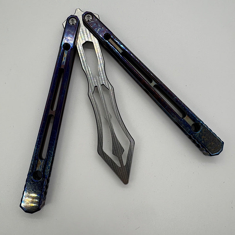Theone Reaper Balisong Clone Titanium Handle