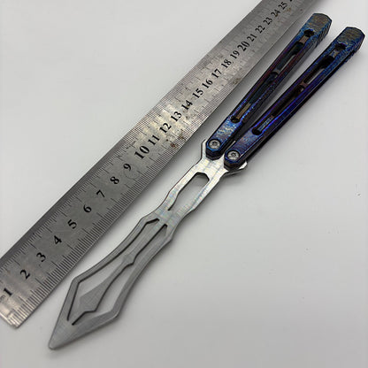 Theone Reaper Balisong Clone Titanium Handle