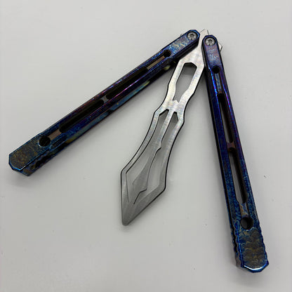 Theone Reaper Balisong Clone Titanium Handle