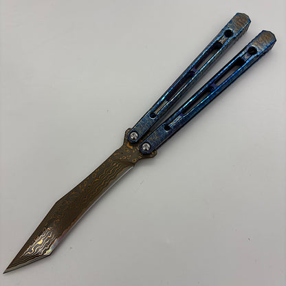 Theone Reaper Balisong Clone Titanium Handle