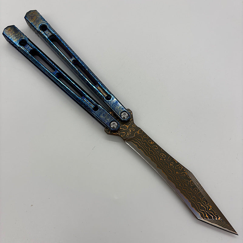 Theone Reaper Balisong Clone Titanium Handle