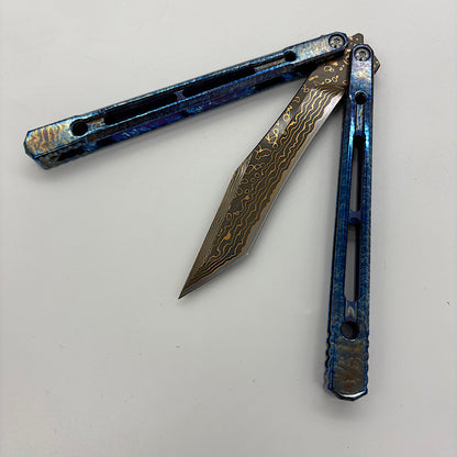 Theone Reaper Balisong Clone Titanium Handle