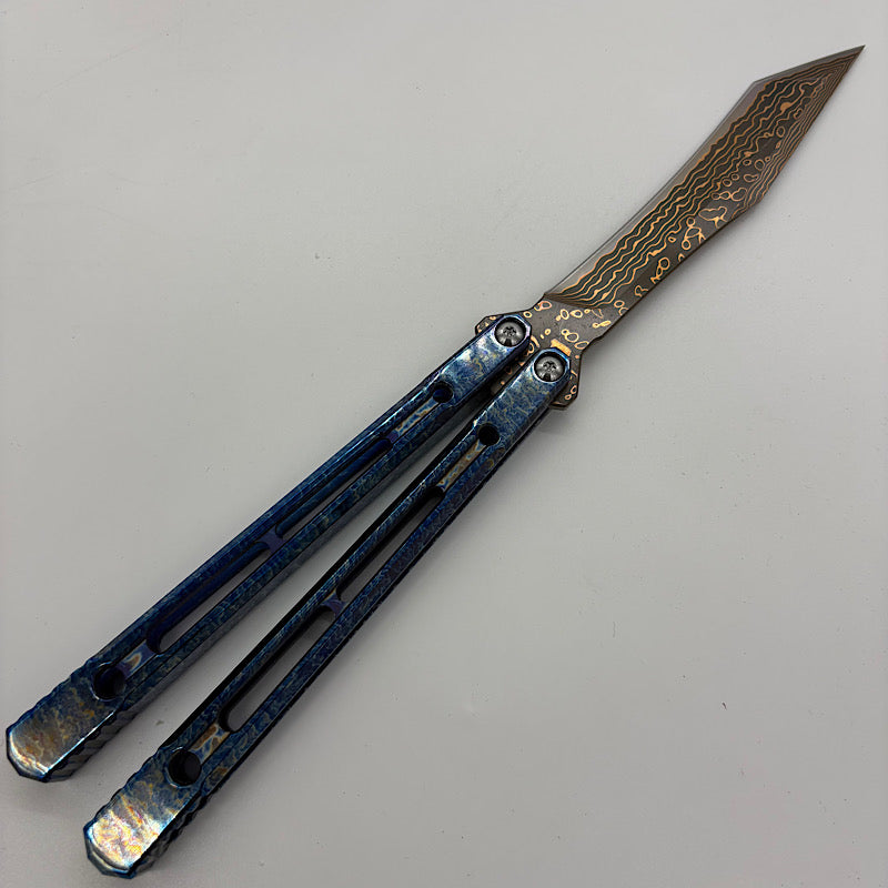 Theone Reaper Balisong Clone Titanium Handle