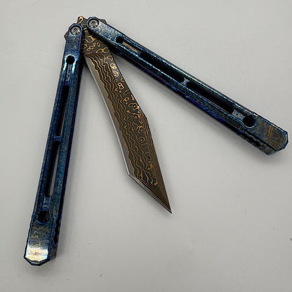 Theone Reaper Balisong Clone Titanium Handle