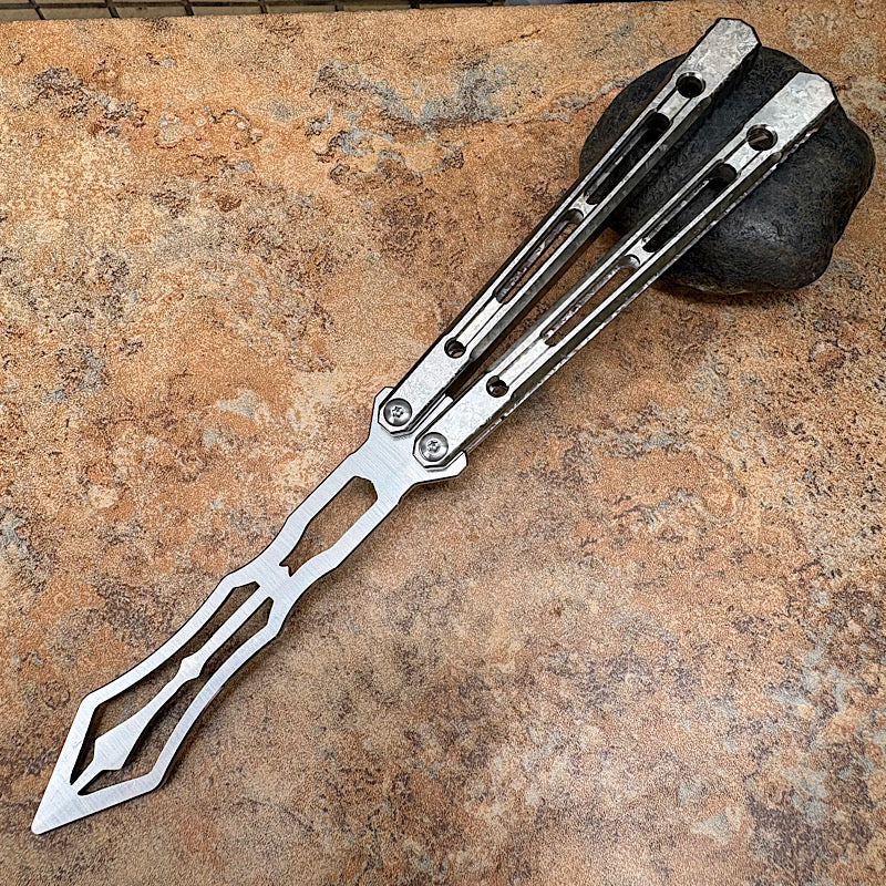 Theone Reaper Balisong Clone Titanium Handle
