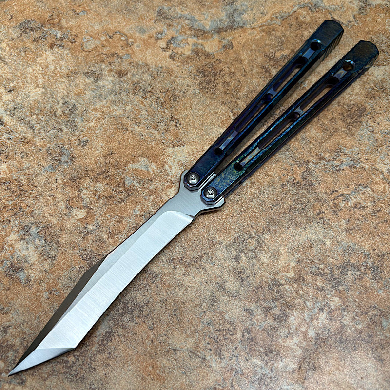 Theone Reaper Balisong Clone Titanium Handle