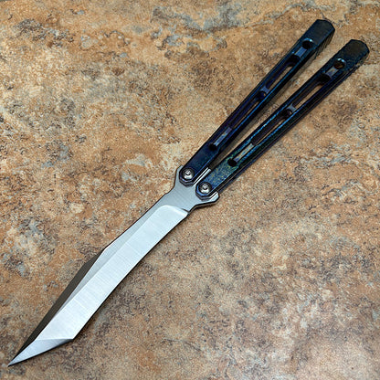 Theone Reaper Balisong Clone Titanium Handle