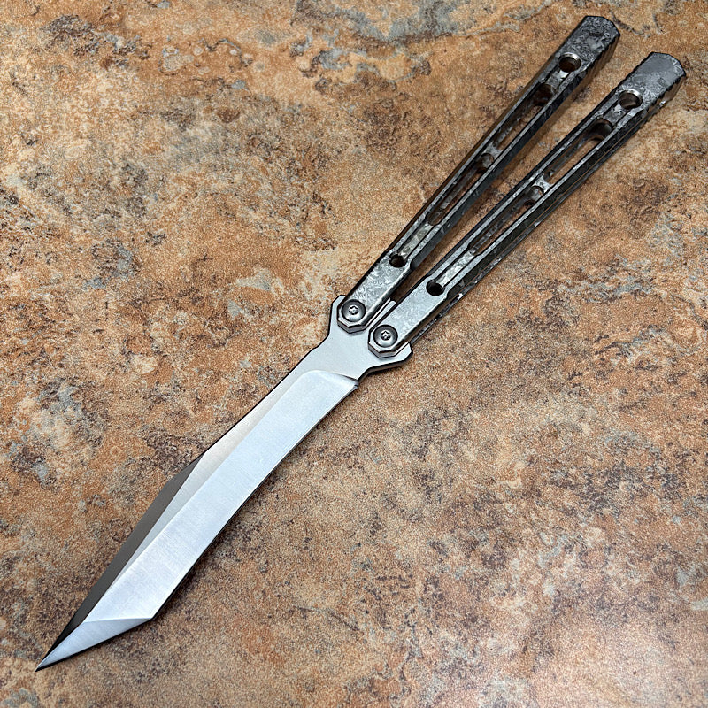 Theone Reaper Balisong Clone Titanium Handle