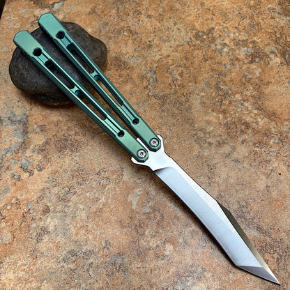 Theone Reaper Balisong Clone Titanium Handle