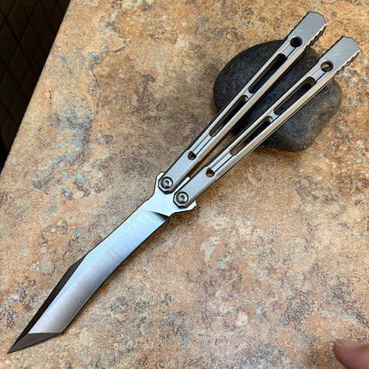 Theone Reaper Balisong Clone Titanium Handle