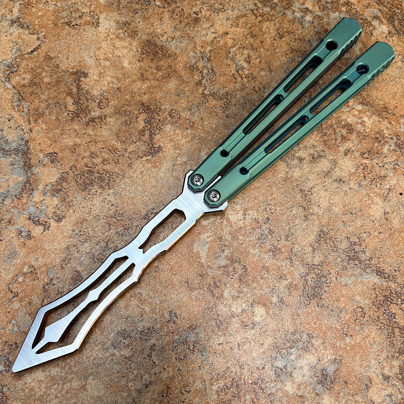 Theone Reaper Balisong Clone Titanium Handle