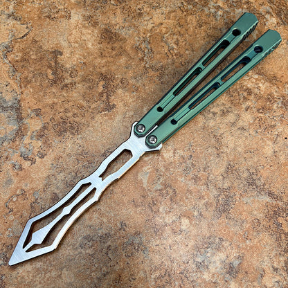 Theone Reaper Balisong Clone Titanium Handle