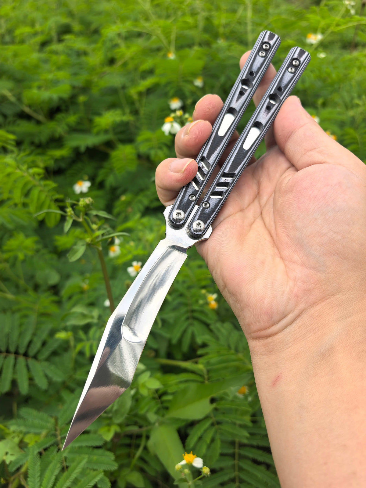 Titus Customize Replicant Special Edition Balisong Clone G10+Titanium Handle