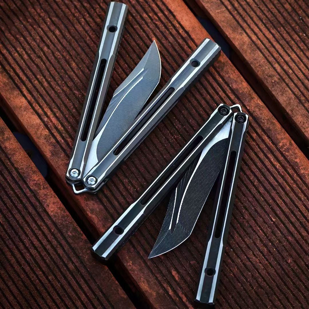 Baliplus Orca V2 Balisong Clone Titanium Handle Bushings System