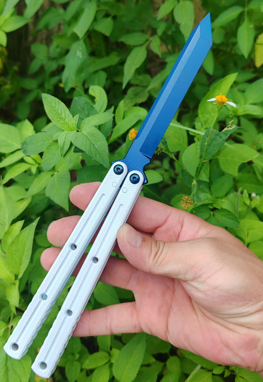Cold Blade Krake Raken(Kraken) V3  Balisong Clone 7075 Aluminum Ceramic Coating Handle
