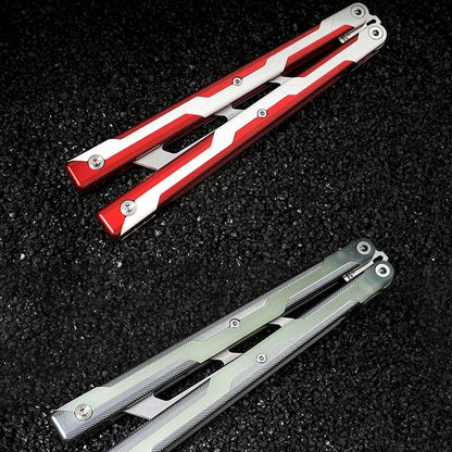 ARMED SHARK Ajax Balisong Trainer 7075 Aluminum +G10 Handle