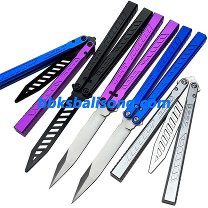 Theone Falcon Balisong 6061 Aluminum Handle Bushings System BBKSbalisong