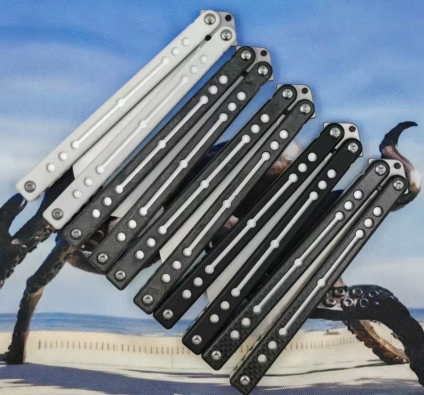 Cold Blade Tanto Nautilus V2.5 Clone G10+7075 Aluminum Handle
