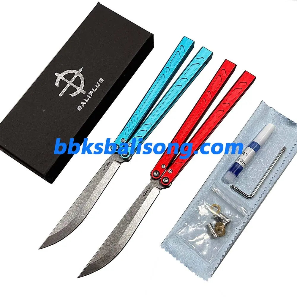 New Baliplus Barebones Balisong Clone 7075 Aluminum Channel Handle BBKSbalisong