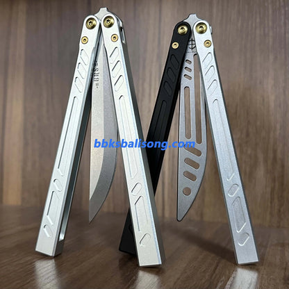 New Baliplus Barebones Balisong Clone 7075 Aluminum Channel Handle BBKSbalisong