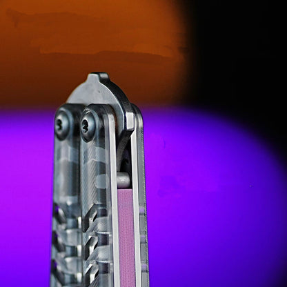 ARMED SHARK Stainless Replicant Balisong Clone Acrylic scales