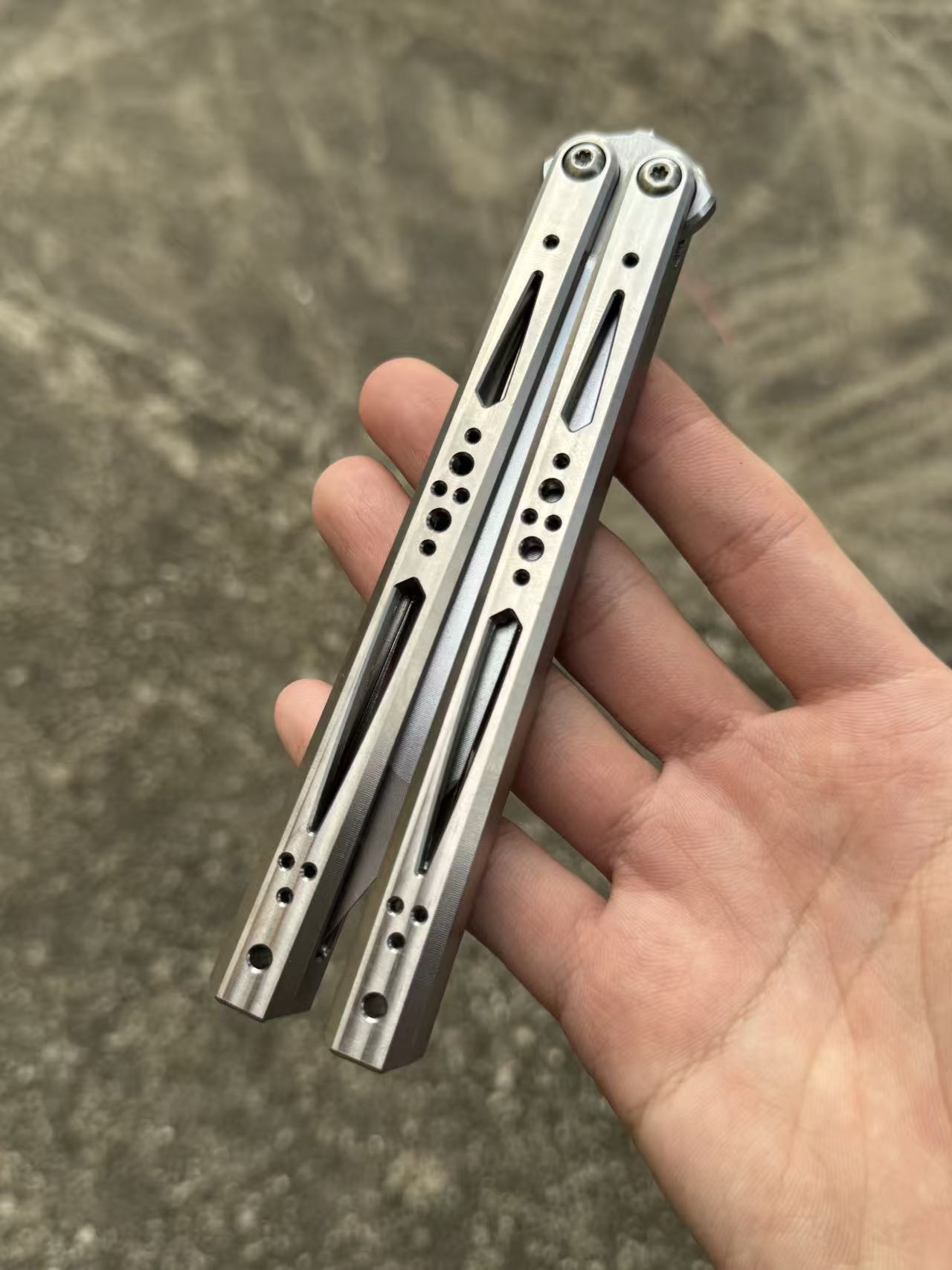 Zunmade Ryworx Ga Balisong Clone Titanium Handle