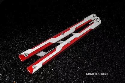 ARMED SHARK Ajax Balisong Trainer 7075 Aluminum +G10 Handle