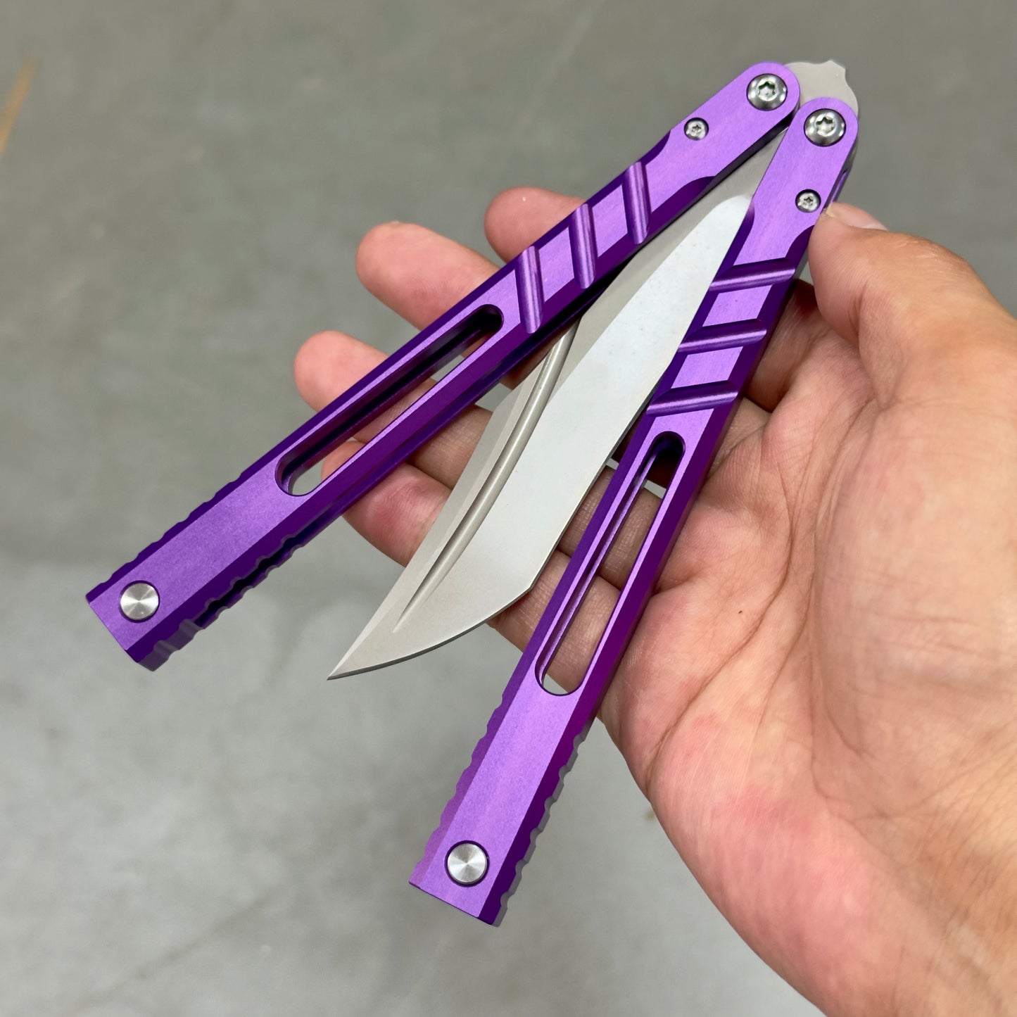 Titus CHAB Channel Alpha Beast V3 Balisong Clone 7075 Aluminum Handle