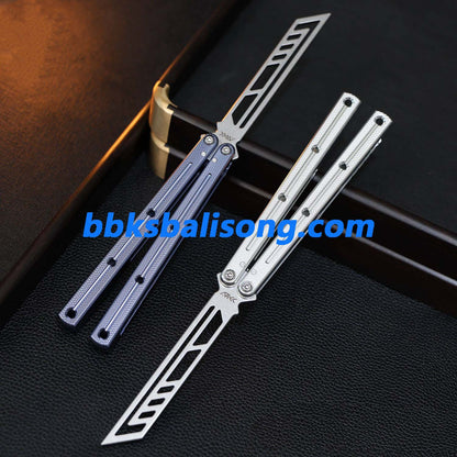 ARK Knives Kraken V2.5 Balisong Clone 7075 Aluminum Speed Channel Handle
