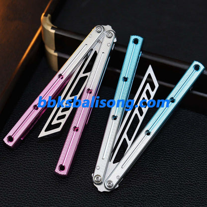 ARK Knives Kraken V2.5 Balisong Clone 7075 Aluminum Speed Channel Handle