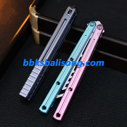 ARK Knives Kraken V2.5 Balisong Clone 7075 Aluminum Speed Channel Handle
