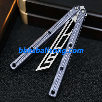 ARK Knives Kraken V2.5 Balisong Clone 7075 Aluminum Speed Channel Handle