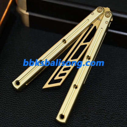 ARK Knives Kraken V2.5 Balisong Clone 7075 Aluminum Speed Channel Handle