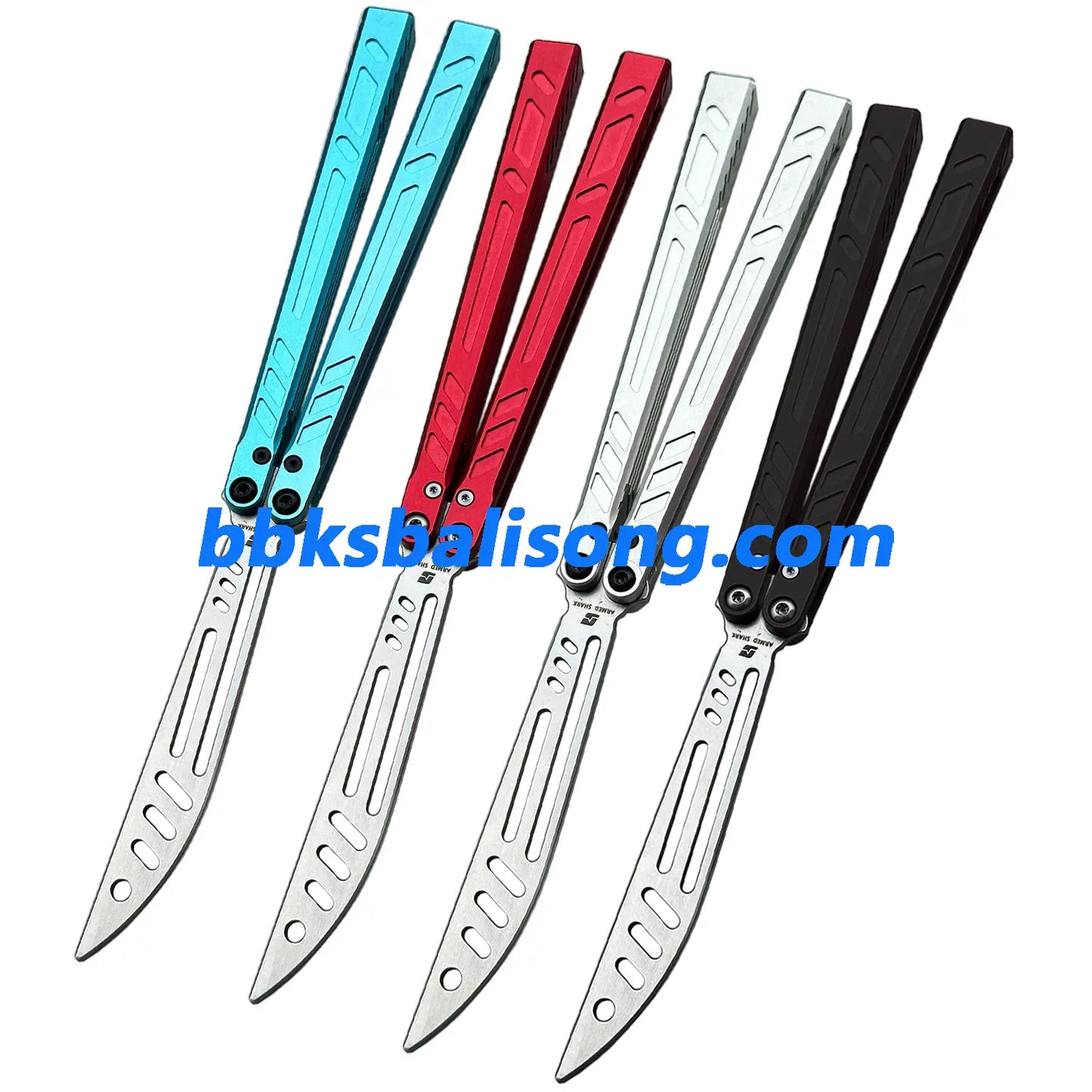 ARMED SHARK 7075 Aluminum Channel Barebones Balisong Clone BBKSbalisong