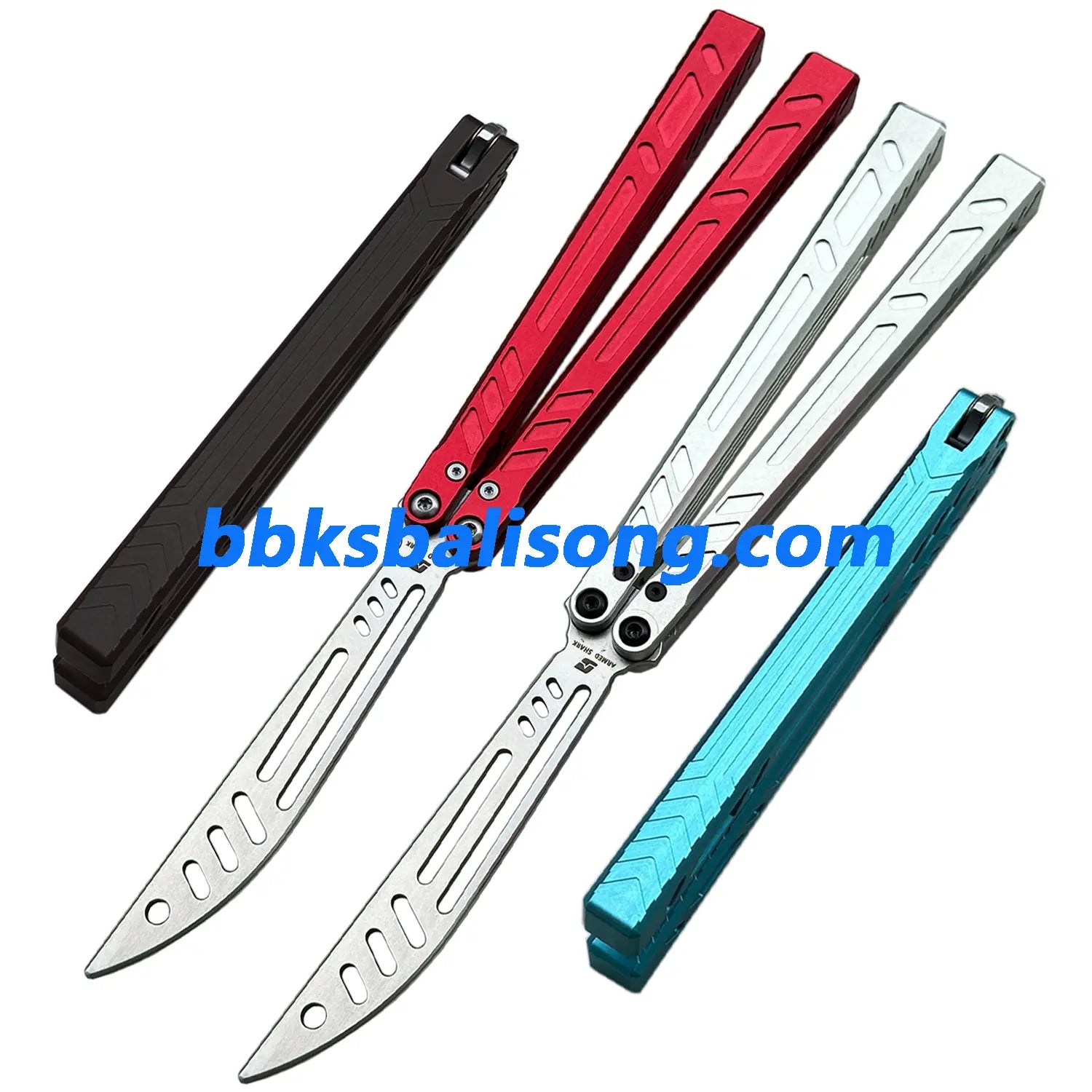 ARMED SHARK 7075 Aluminum Channel Barebones Balisong Clone BBKSbalisong