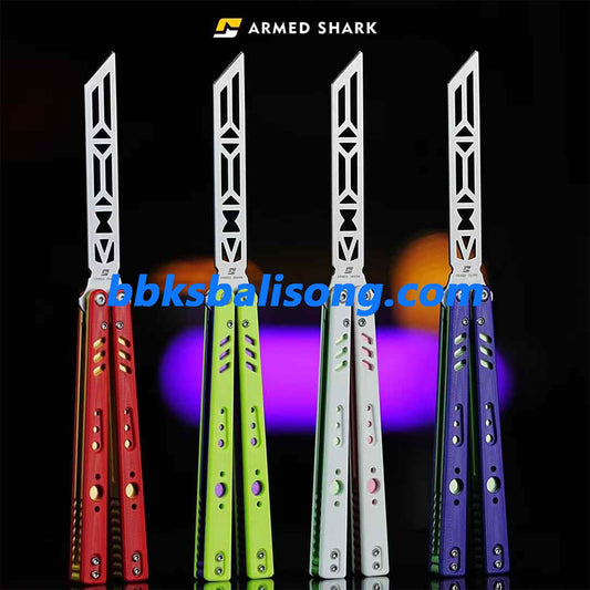 ARMED SHARK Aluminum Channel Replicant V2 Balisong Clone