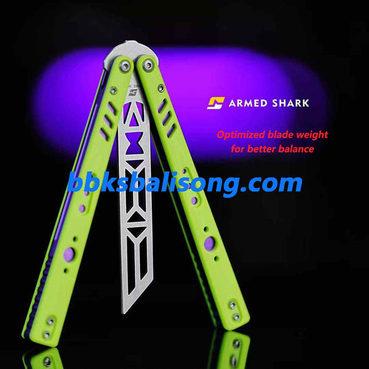 ARMED SHARK Aluminum Channel Replicant V2 Balisong Clone